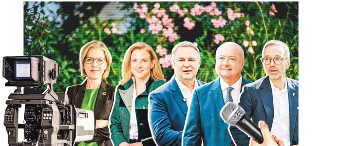 Wer kann an den kommenden fünf Montagen Punkte bei den Wählerinnen und Wählern sammeln?