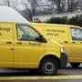 Delivery vans of Austria's Post office are seen in Vienna, Austria, on Tuesday, March 3, 2009. The Austrian post on Tuesday announced plans to close 293 post offices in Austria. (AP Photo/Ronald Zak)