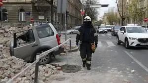 Teile von Zagreb wurde durch bei den Erdbeben regelrecht zertrümmert