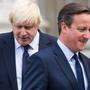 Langjährige Rivalen: Cameron und Johnson (links)