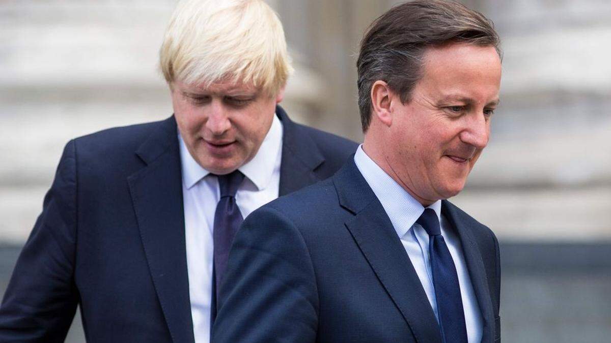 Langjährige Rivalen: Cameron und Johnson (links)