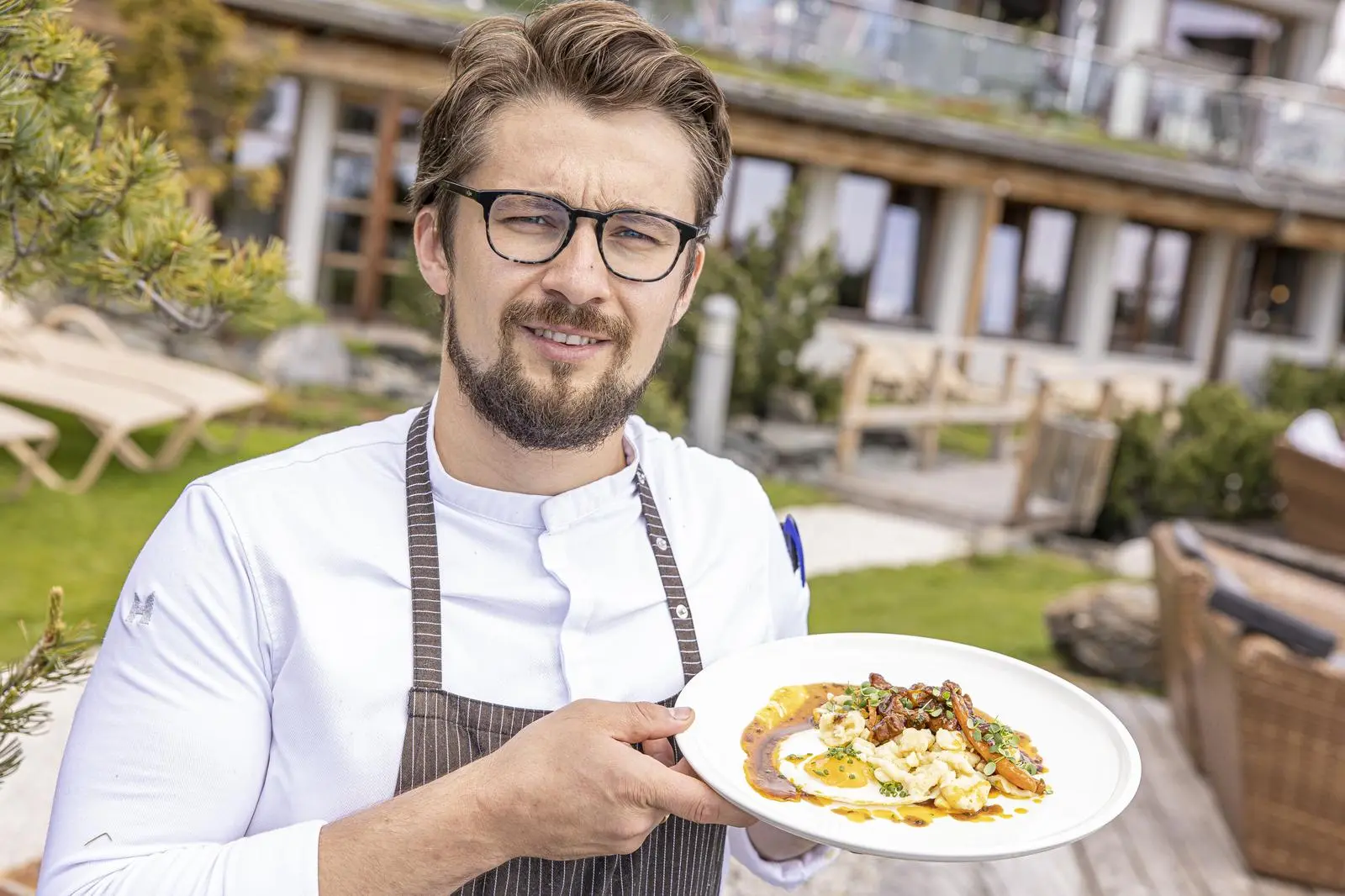 Feuerberg-Küchenchef Kevin Granegger arbeitet nur mit regionalen Produkten