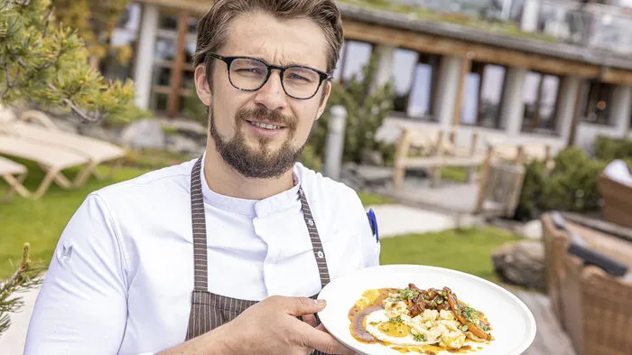 Feuerberg-Küchenchef Kevin Granegger arbeitet nur mit regionalen Produkten