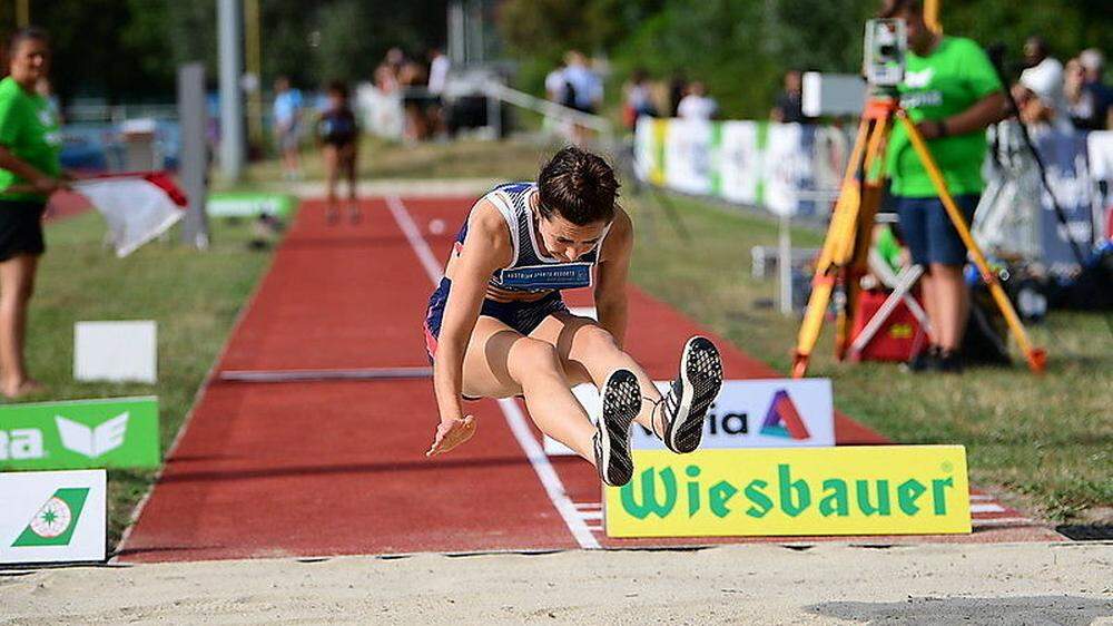Tamara Lesitschnig verbesserte den Kärntner Dreisprung-Rekord
