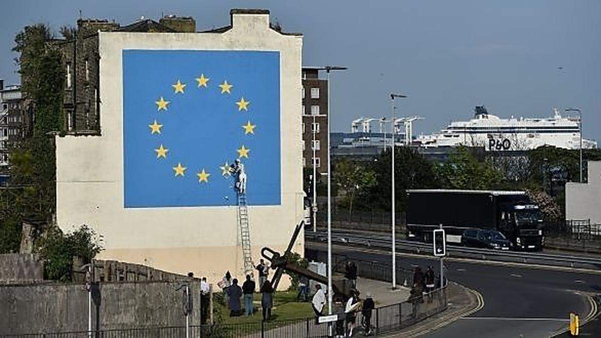 Das Brexit-Kunstwerk in Dover