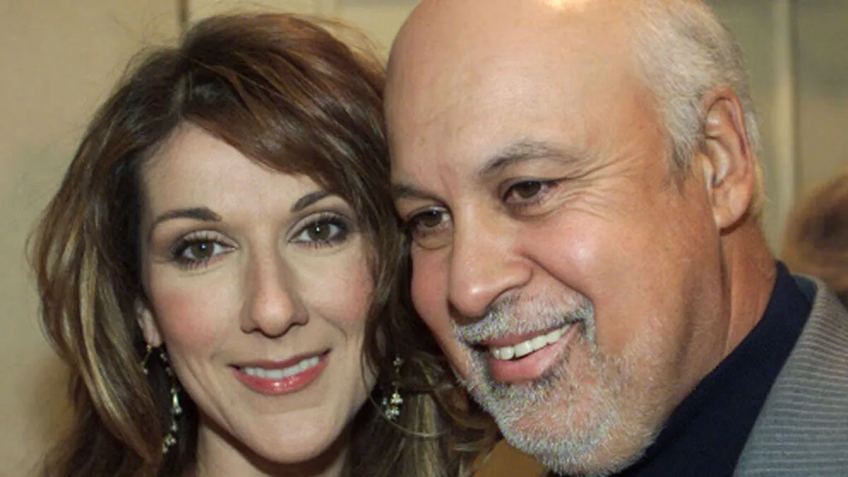 Celine Dion mit ihrem verstorbenen Ehemann