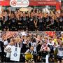 Zuerst der Cupsieg, dann der Meistertitel (oben): Der SK Sturm feierte das Double