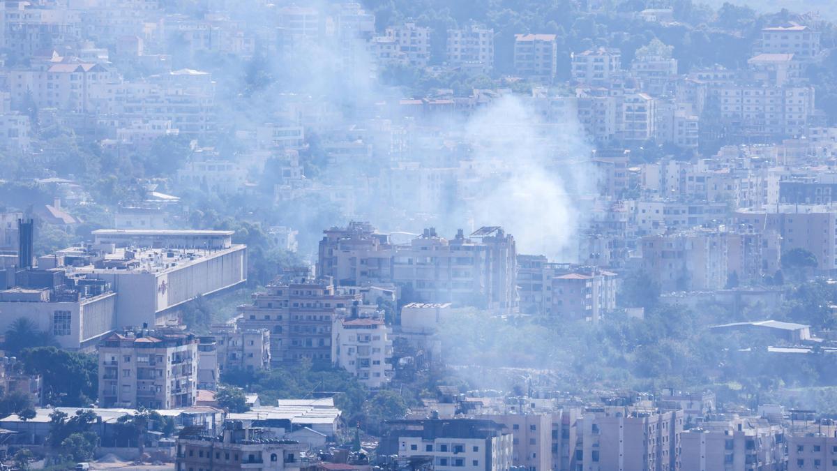 Beirut, die Hauptstadt des Libanon, nach israelischen Angriffen