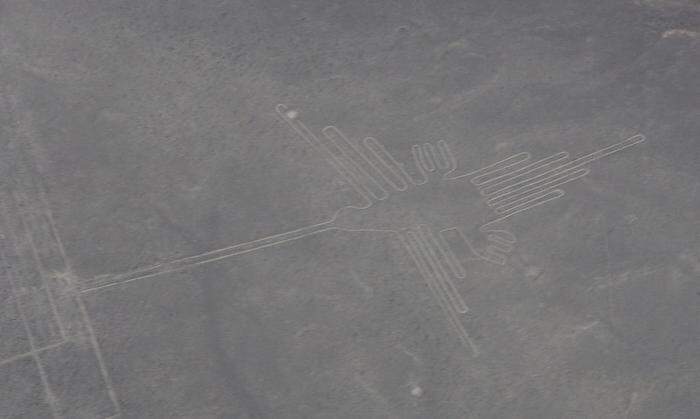 Der Kolibri - die Nazca-Linien entstanden vor über 2000 Jahren