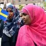 Proteste vor dem Parlament in Stockholm