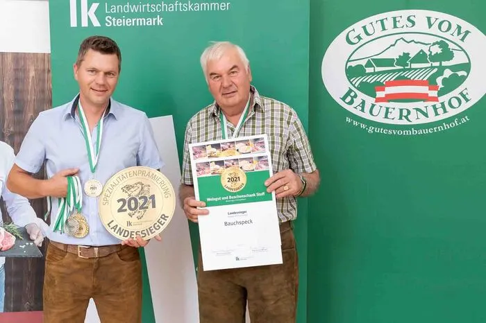 Gernot und Rupert Stoff (Sohn und Vater) aus Kitzeck im Sausal