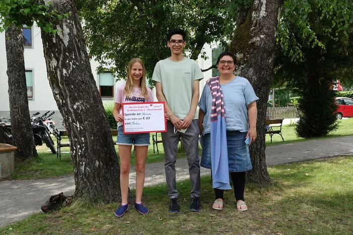 Marlene mit Hossein Khavary und Monika Faes