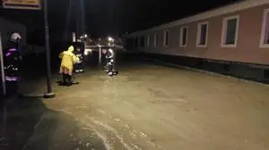 Den Ortskern von Grafendorf hat es besonders schwer getroffen