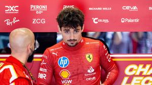 Ferrari-Pilot Charles Leclerc kämpft mit der Balance