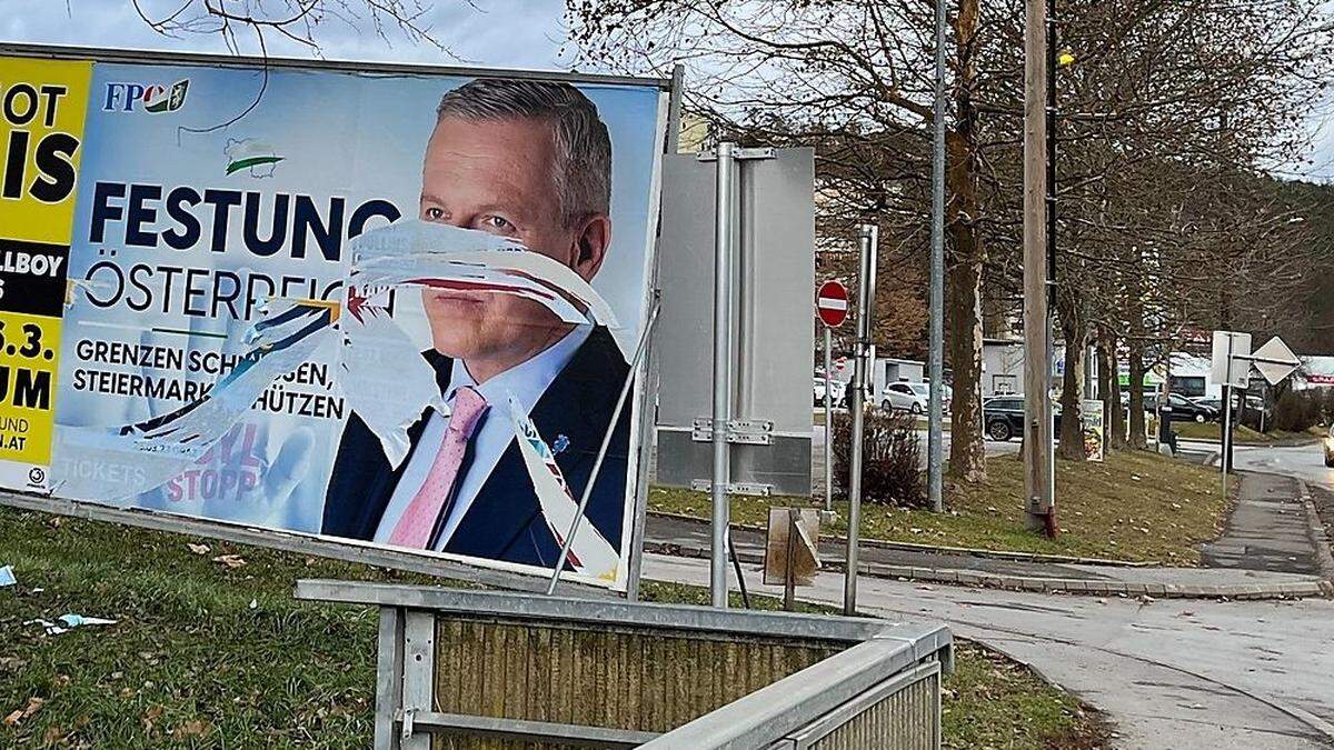 Die FPÖ ist mit teils nicht bewilligten Plakaten nun die &quot;Angeschmierte&quot;