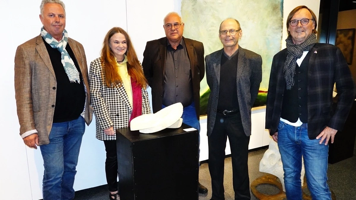 Irmgard Mutewsky mit Georg Köhler, Hubert Brandstätter, Oswin Donnerer und Bürgermeister Erwin Eggenreich