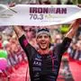 Der Niederländer Niek Heldoorn gewinnt den Ironman 70.3 Kraichgau 26.05.24: Der Niederländer Niek Heldoorn beim Zieleinlauf des Ironman 70.3 Kraichgau Bad Schönborn Baden Württemberg Deutschland *** Dutchman Niek Heldoorn wins the Ironman 70 3 Kraichgau 26 05 24 Dutchman Niek Heldoorn at the finish of the Ironman 70 3 Kraichgau Bad Schönborn Baden Württemberg Germany JRW01304