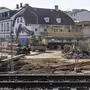 Lokalaugenschein Baustelle Bahnübergang Waidmannsdorf Klagenfurt Februar 2024
