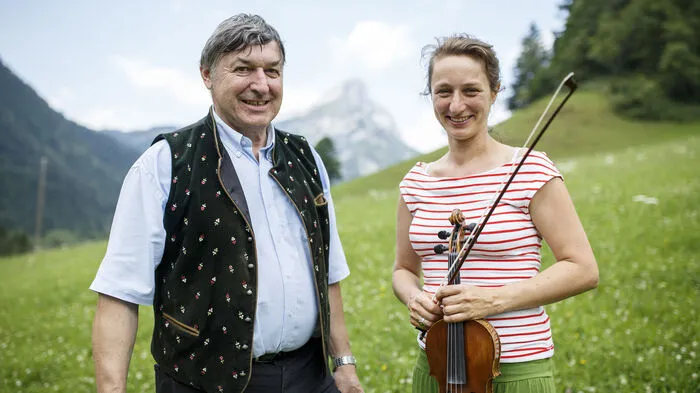 Kölblwirt Ludwig Wolf und Marie-Theres Härtel bei der Johnsbacher Musikwoche
