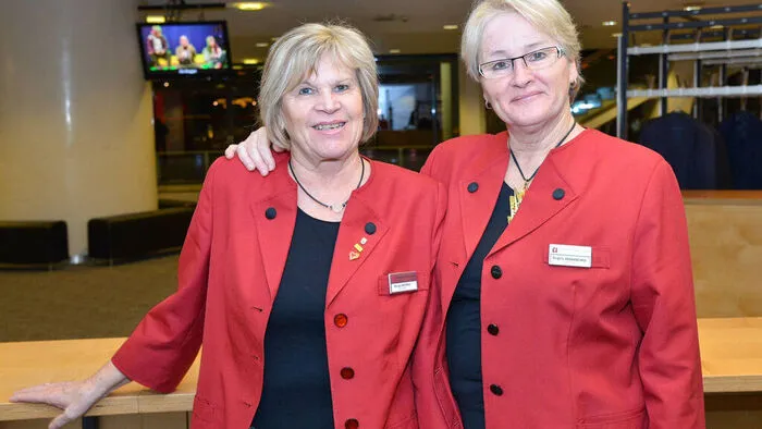 Renate Ruppnig und Brigitte Andraschko sind die guten Geister im Kongresshaus