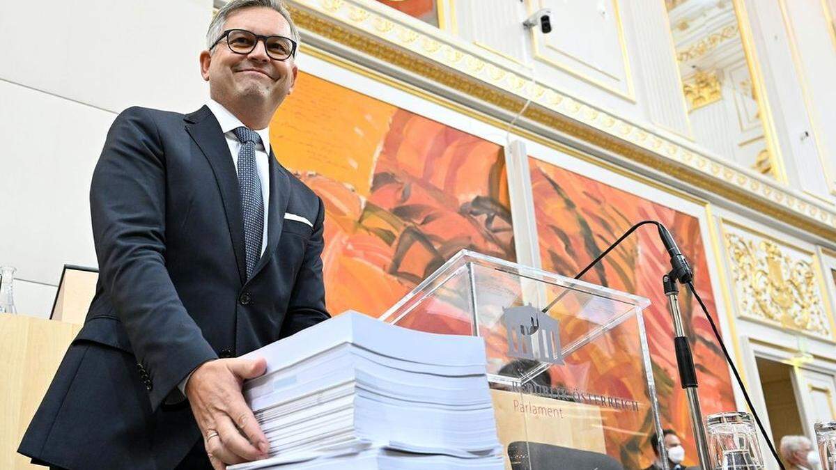 Finanzminister Magnus Brunner hielt diese Woche seine Budgetrede im Nationalrat