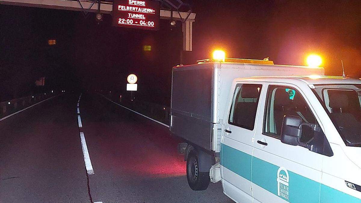 Felbertauerntunnel in der Nacht vom 8. auf 9. November gesperrt