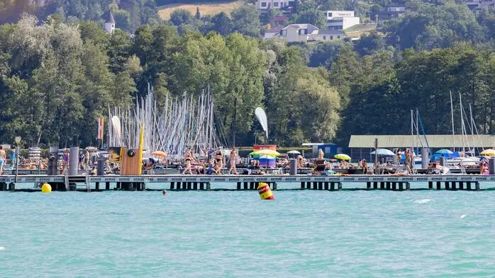 In den Strandbädern, wie hier am Wörthersee, ist einiges los