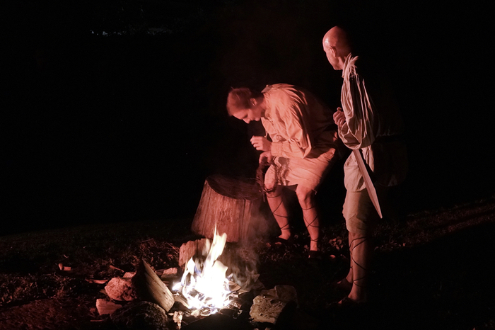 2. Station: "Zwei Soldaten - Eine Kunst der Folter" mit Jakob Kogler-Sobl und Armin Rossmann.