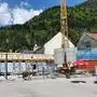 Baustelle im Zentrum von Oberdrauburg: Hier entsteht das Drauforum, der MPREIS wird erneuert