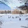 Seit Montag ist das Eislaufen auf dem Silbersee verboten