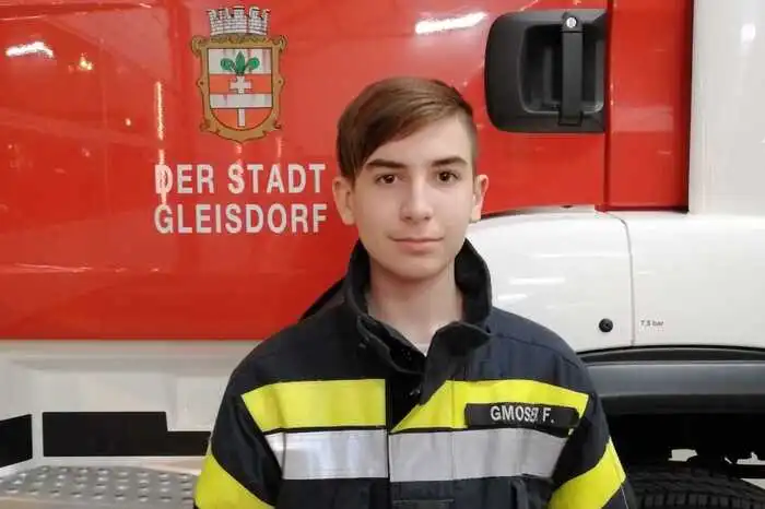 Felix Gmoser ist 14 Jahre alt und Mitglied der Feuerwehrjugend.