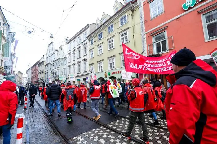 Demo Handel, Gpa, Graz am 09. Dezember 2023, Foto: Stefan Pajman