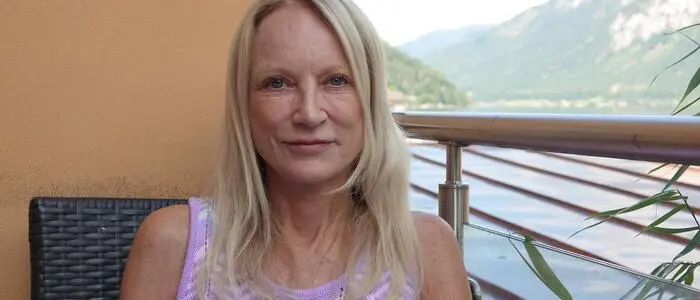 Die Hoteliere Monika Wenger in ihrem Hotel am Hallstätter See