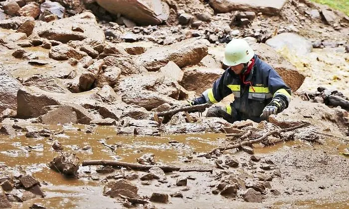 Den Feuerwehrleuten ist kein Einsatz zu schwierig 