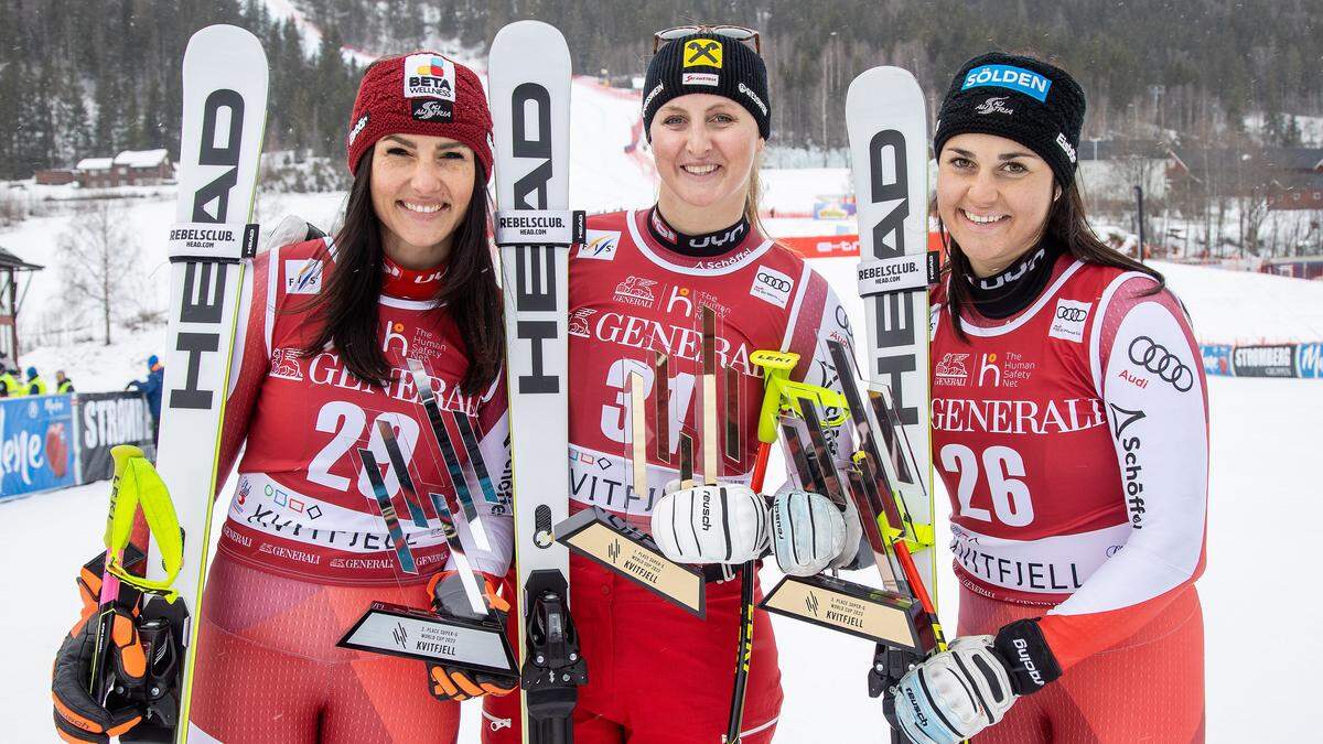 Venier, Ortlieb, Gritsch (von links)