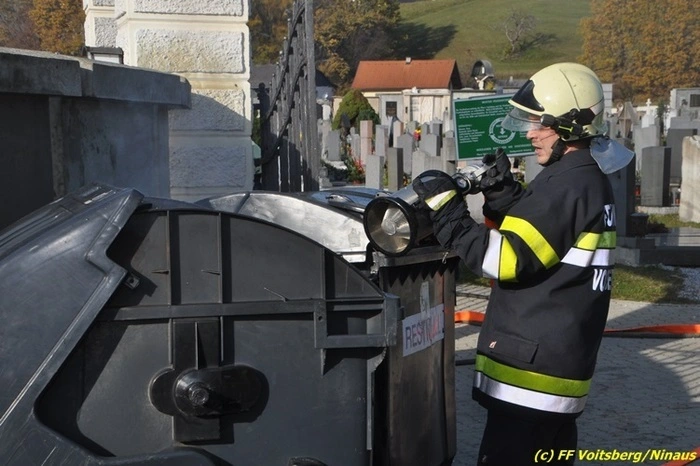Unachtsamkeit dürfte die Brandursache sein. Vermutlich wurden glosende Kerzen entsorgt, sodass es dann zum Brand kam.