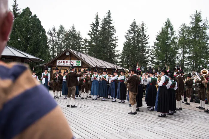 Bei der Eröffnung spielte die Musikkapelle Anras
