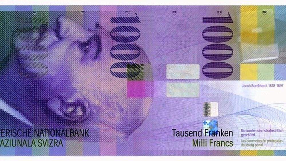 Heiß begehrt: der 1000-Franken-Schein