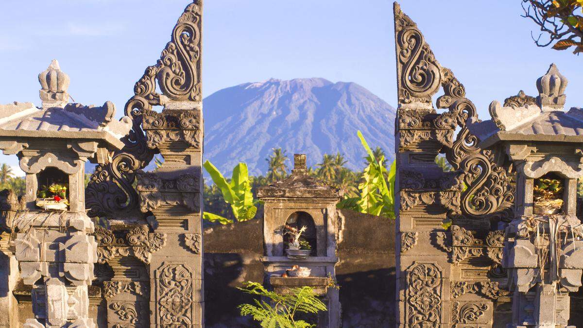 Der Vulkan Agung ist den Balinesen heilig
