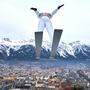 Der berühmte Blick von der Bergiselschanze auf Innsbruck