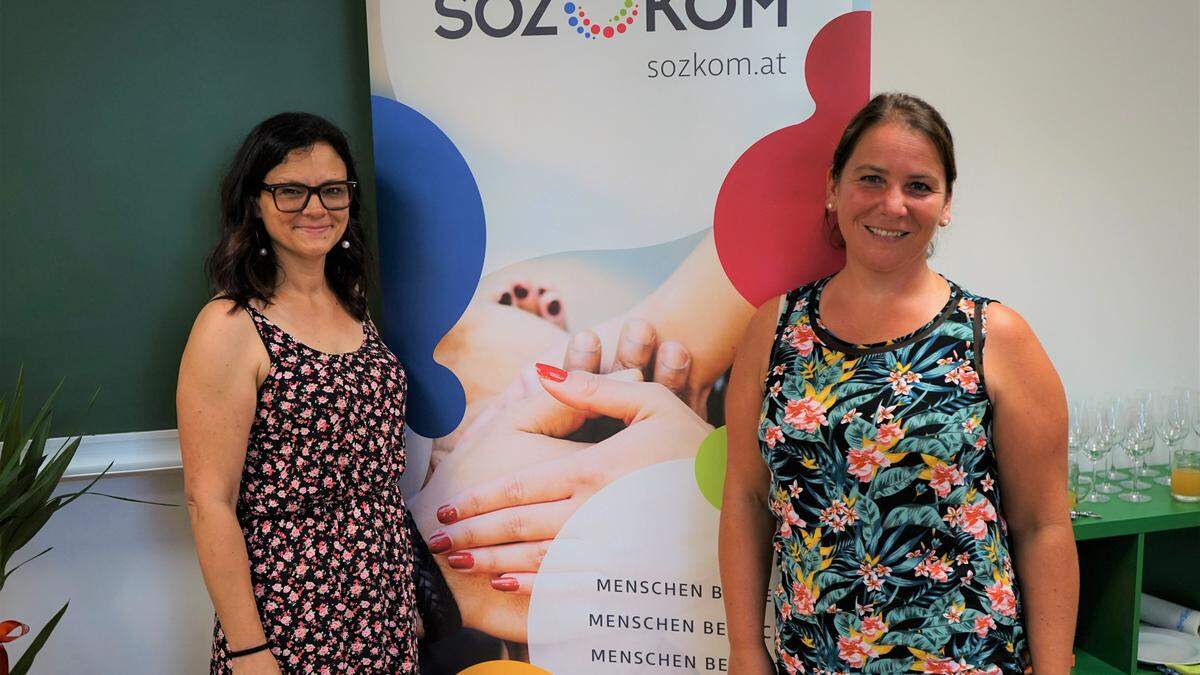 Kathrin Stern und Rita Resch, Geschäftsführerinnen von sozKom