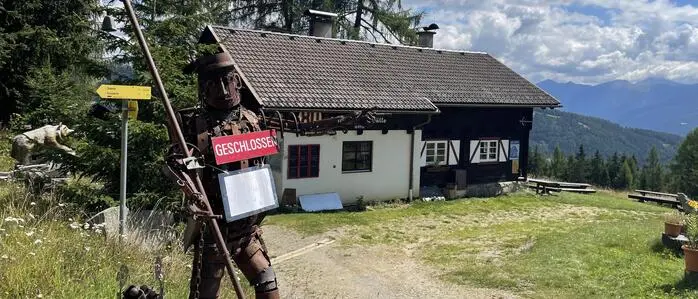 Derzeit geschlossen ist die Frido Kordon Hütte in Gmünd