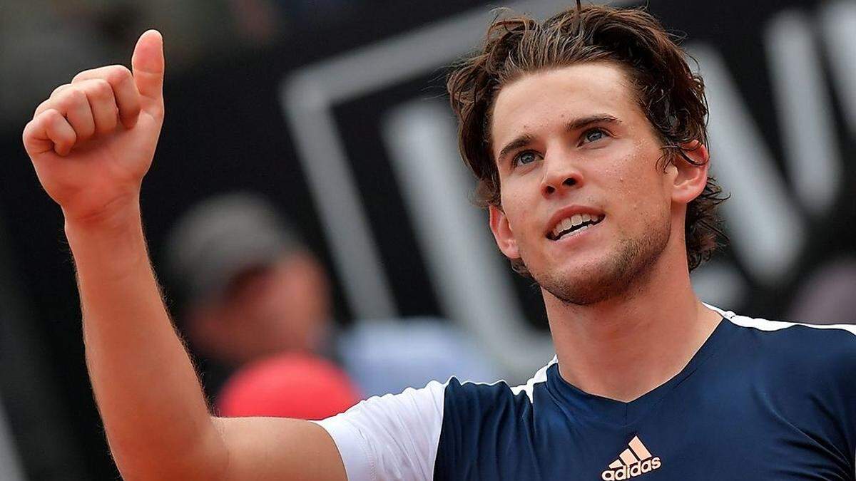 Daumen hoch bei Dominic Thiem