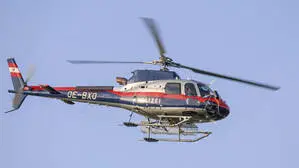 Ein Polizeihubschrauber war im Einsatz