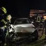 Der verunfallte Pkw war nicht mehr fahrtauglich