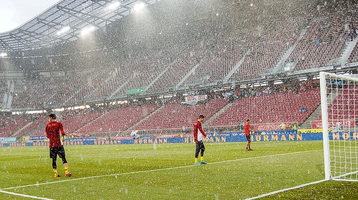 In Klagenfurt regnete es stark
