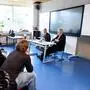 17 Höhere Schulen quer durchs Land besuchten Helmut Konrad (rechts) und Christian Weniger