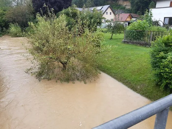 So sieht der Bach in Raabau derzeit aus