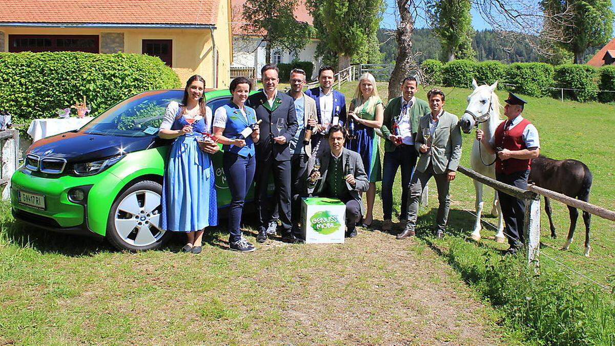 Das Genussmobil wurde im Lipizzanergestüt in Piber der Öffentlichkeit präsentiert 