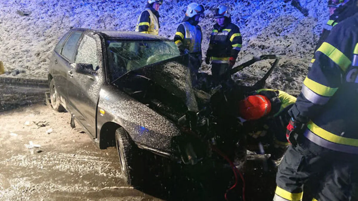 Eines der beiden am Unfall beteiligten Fahrzeuge